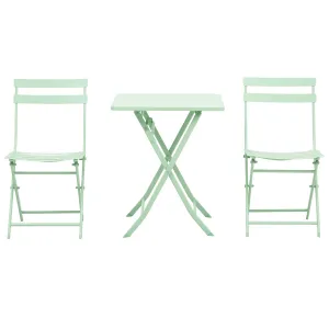 Rootz Foldable Bistro Set - Garden Furniture - Outdoor Patio Set - Ergonomic Comfort - 60L x 60B x 71H cm