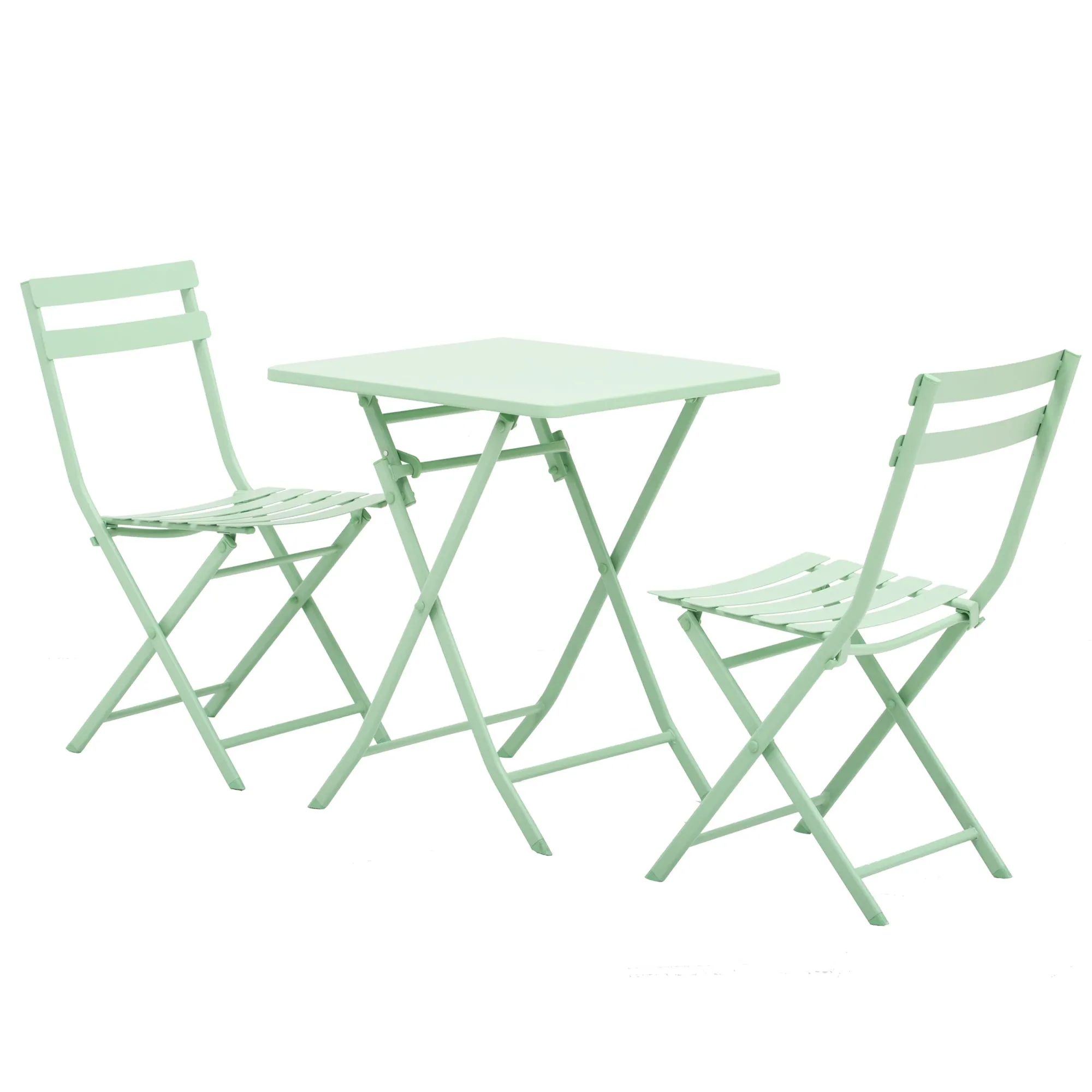 Rootz Foldable Bistro Set - Garden Furniture - Outdoor Patio Set - Ergonomic Comfort - 60L x 60B x 71H cm