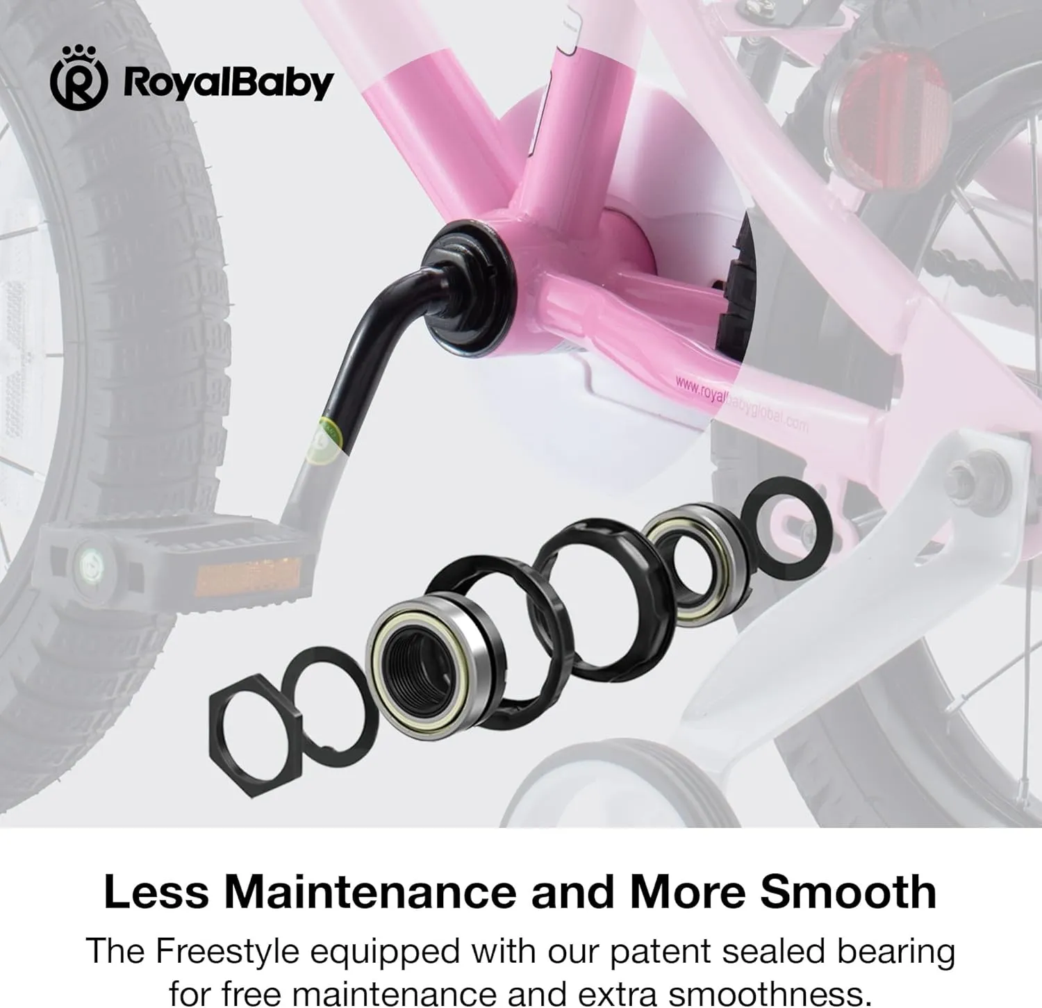 RoyalBaby Kids Bike EZ Balance to Pedal Dual Handbrake Toddlers Boys Girls Bicycle 12-20 Inch for Age 3-10 Years