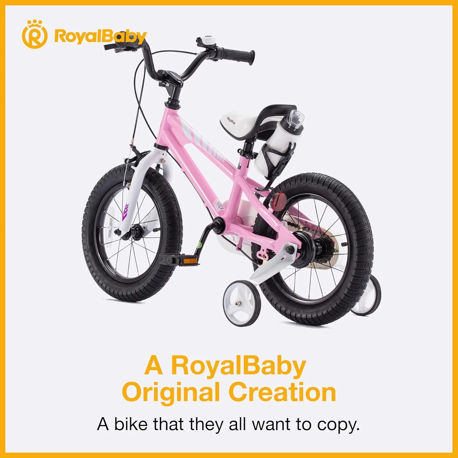 RoyalBaby Kids Bike EZ Balance to Pedal Dual Handbrake Toddlers Boys Girls Bicycle 12-20 Inch for Age 3-10 Years