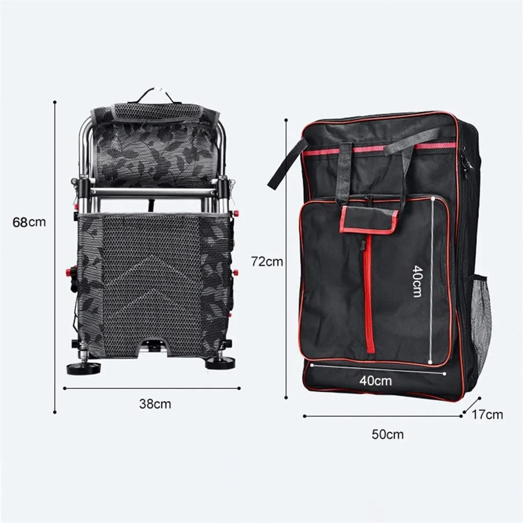 s, Fishing Chair Fishing Stool Outdoor AllTerrain Aluminum Armchair Folding Multifunctional Portable Fishing Gear Chair/a/As Shown (A As Shown)
