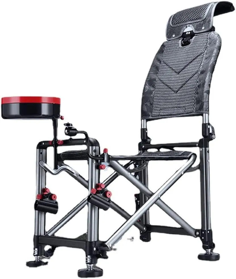 s, Fishing Chair Fishing Stool Outdoor AllTerrain Aluminum Armchair Folding Multifunctional Portable Fishing Gear Chair/a/As Shown (A As Shown)
