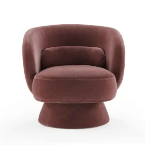 Saboor MINIMORE Modern Style Swivel Accent Chair Orren Ellis Fabric: Lavender Rayon