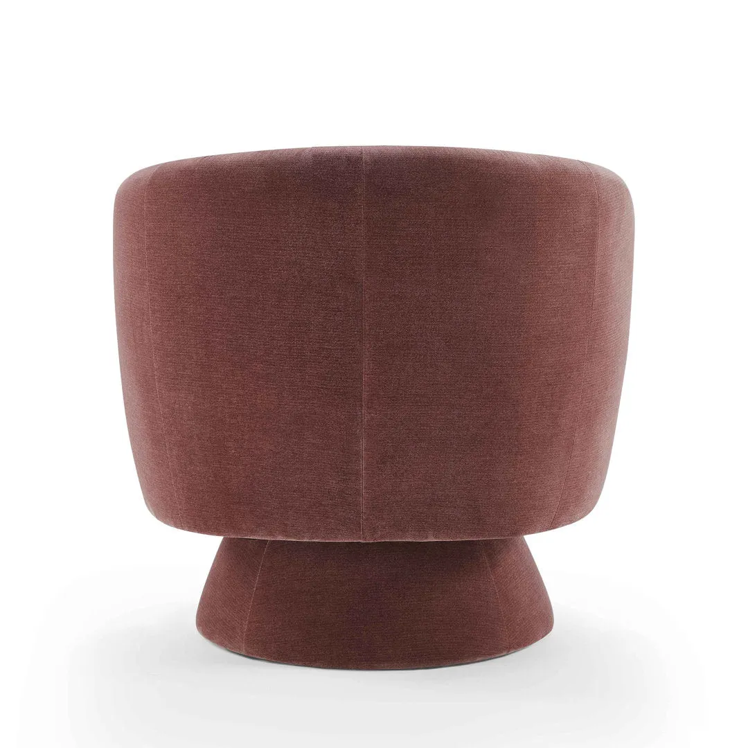 Saboor MINIMORE Modern Style Swivel Accent Chair Orren Ellis Fabric: Lavender Rayon