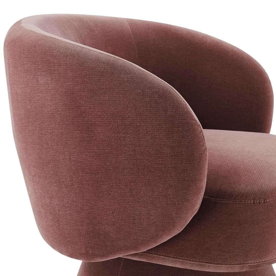 Saboor MINIMORE Modern Style Swivel Accent Chair Orren Ellis Fabric: Lavender Rayon