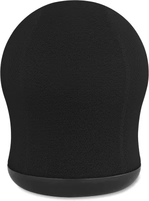 Safco Zenergy Swivel Ball Chair, Anti-Burst, Exercise Ball Chair for Home, Office & Classroom, Supports Active Seating, Black Mesh