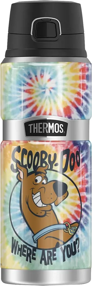 Scooby-Doo Tie Dye THERMOS STAINLESS KING Stainless Steel Drink Bottle, Vacuum insulated & Double Wall, 24oz