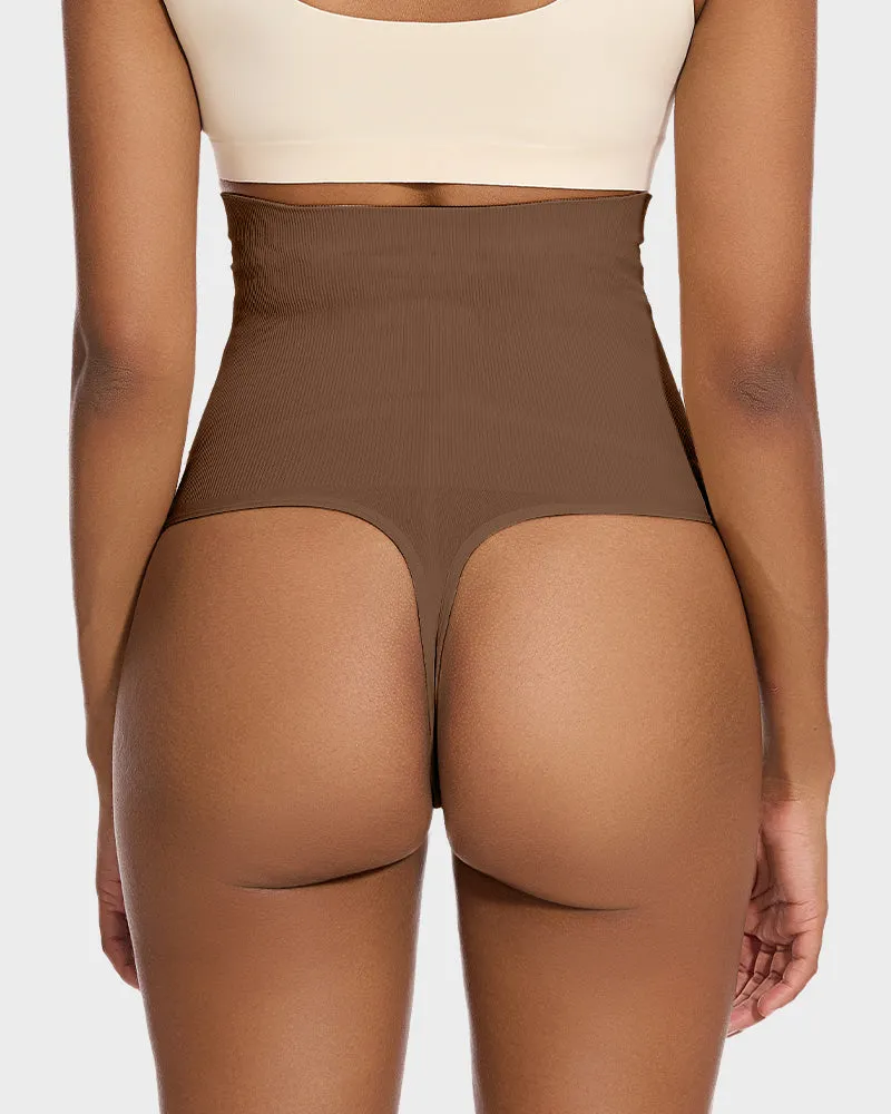 Sculpting High Waist Tummy Control Thong - Set of 2