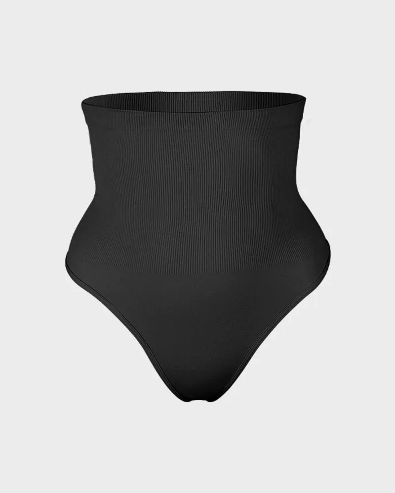 Sculpting High Waist Tummy Control Thong - Set of 2