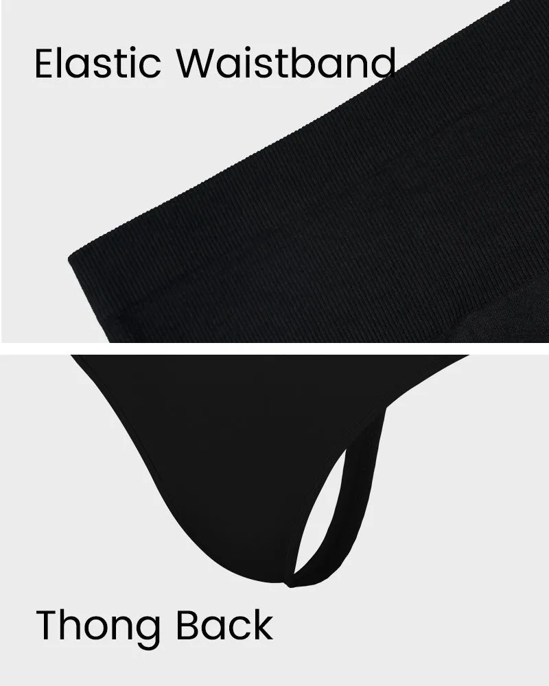 Sculpting High Waist Tummy Control Thong - Set of 2