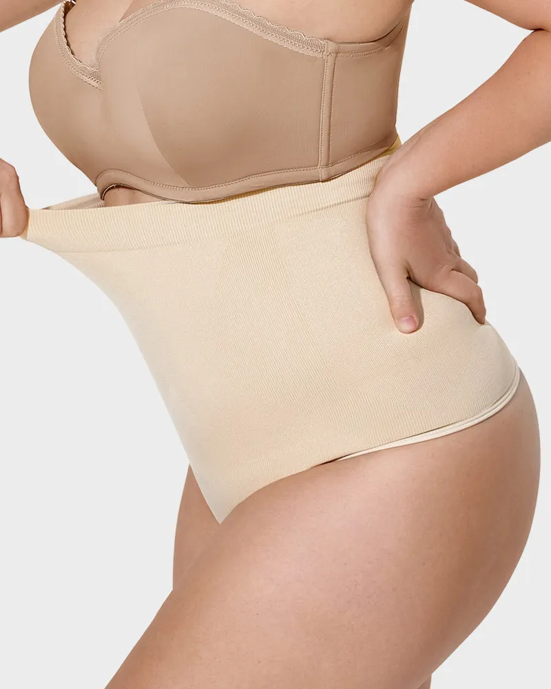 Sculpting High Waist Tummy Control Thong - Set of 2