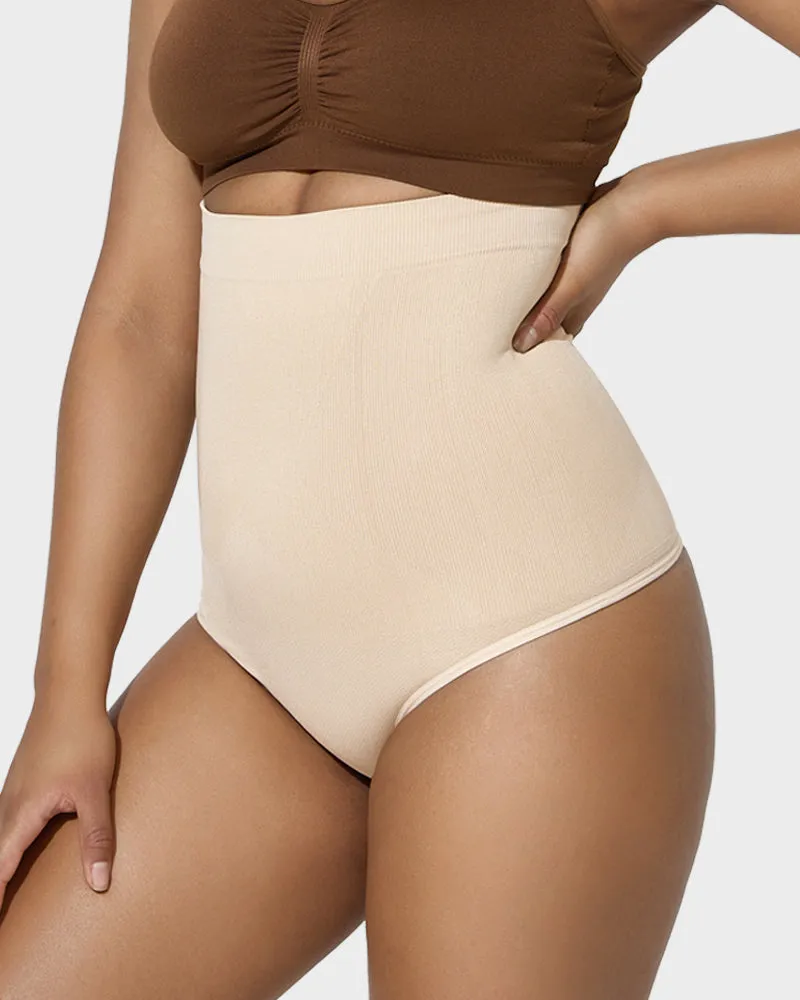 Sculpting High Waist Tummy Control Thong - Set of 2