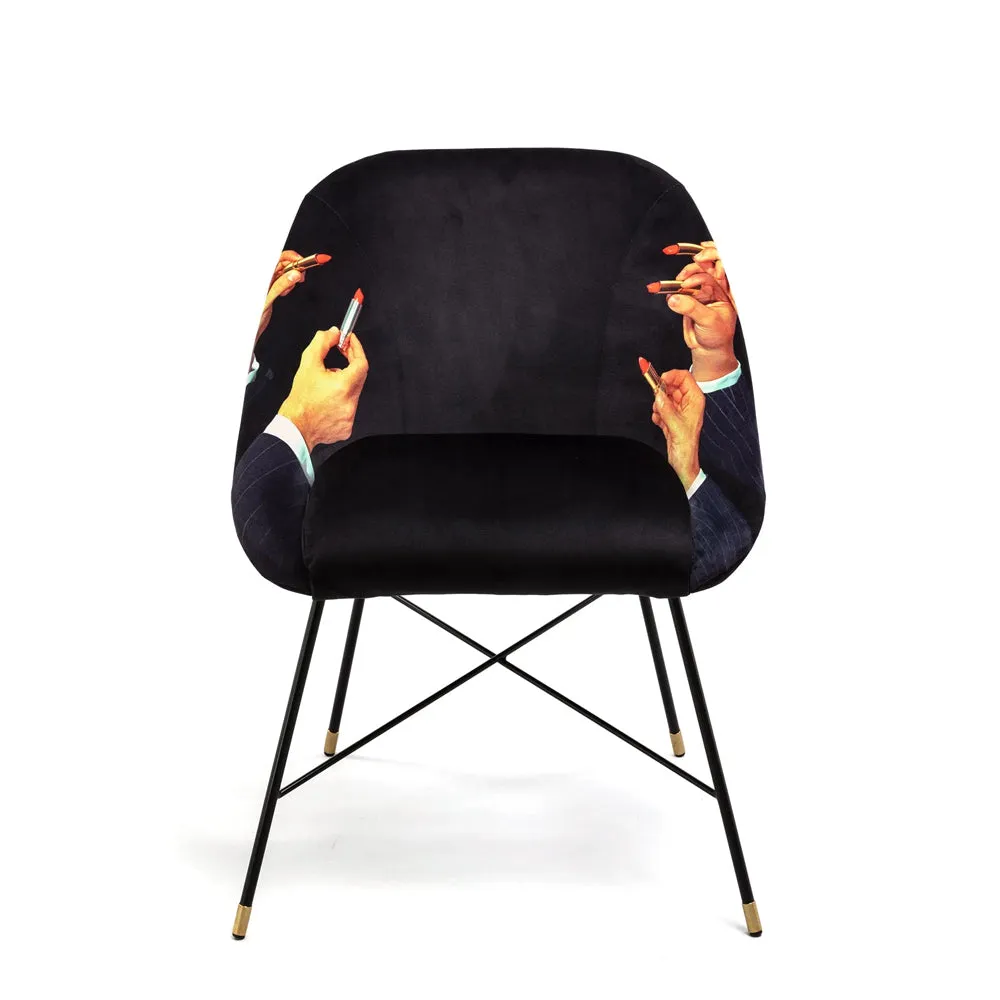 Seletti Lipstick Padded Chair – Black