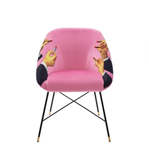 Seletti Toiletpaper Padded Chair Pink Lipsticks