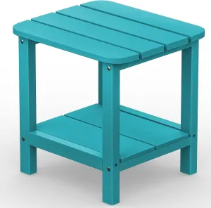 SERWALL Double Adirondack Side Table End Table- Tiffany