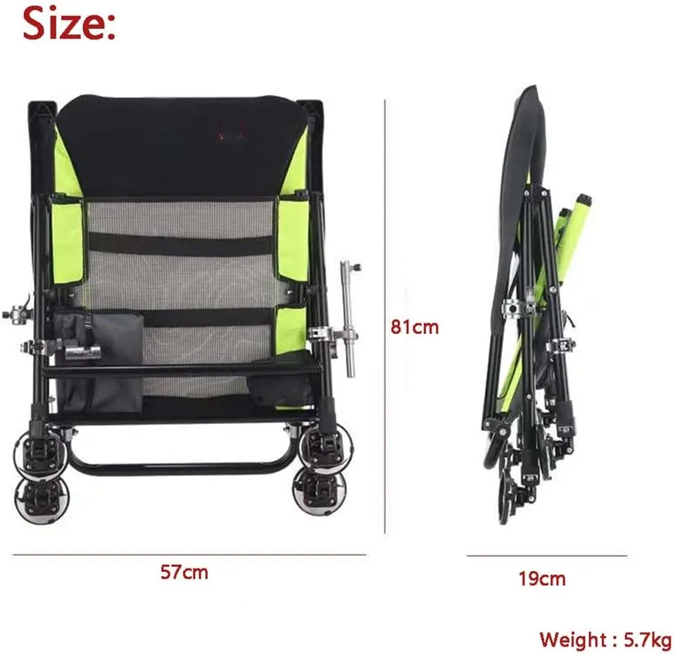 SEYFI Camping Chairs,Multifunctional Outdoor Fishing Chair Beach Chair Foldable Fishing Chair Recliner Four-Leg Adjustable Portable Fishing Chair/D/Light Grey