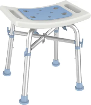 Shower Stool for Inside Tub,FSA/HSA Eligible Heavy Duty Supports 500 lbs,Sturdy Aluminum Bath Chair,Slip Resistant Shower Bench,Height-Adjustable Shower Seat for Seniors and Disabled