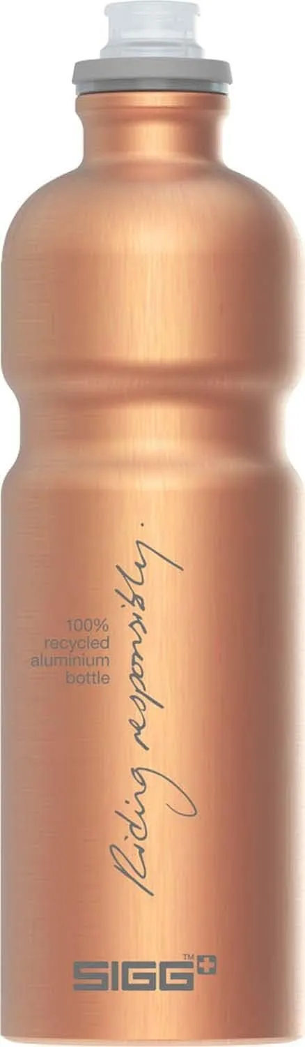 SIGG 50366 Outdoor Water Bottle, Lightweight, Swiss Aluminum Bottle, Move My Planet, 1.5 fl oz (0.75 L), Copper