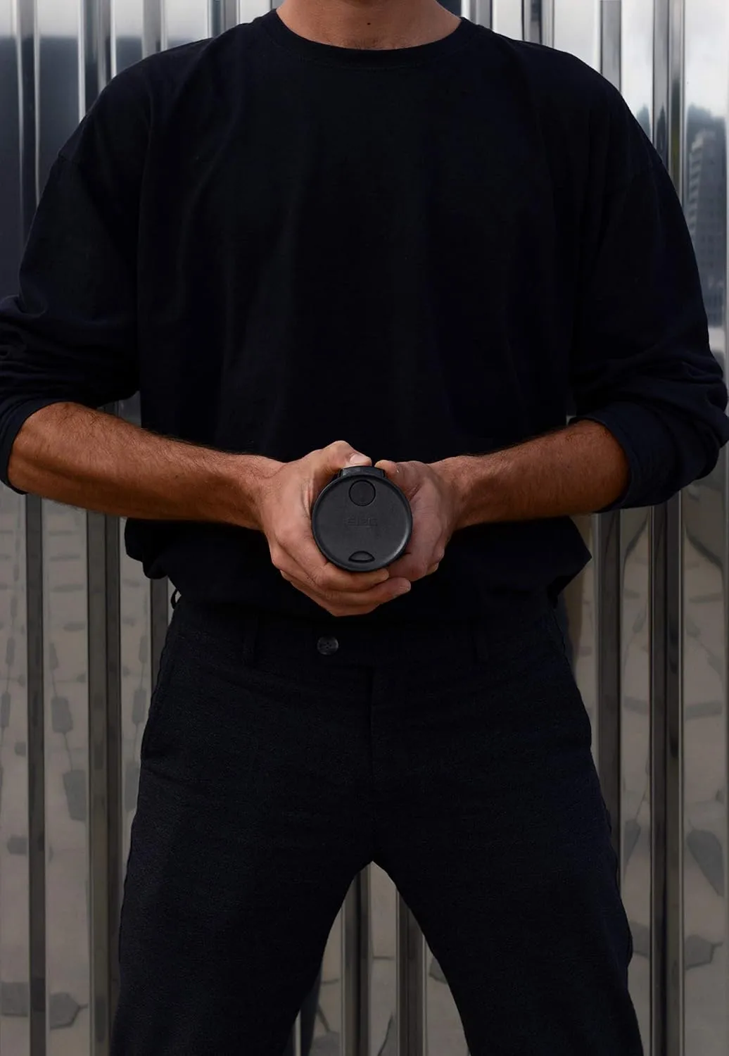 SIGG - Insulated Coffee Cup - Travel Mug Miracle Black - Hot & Cold. Leakproof. BPA Free - 18/8 Stainless Steel - 16 Oz