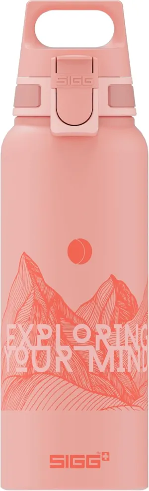 SIGG - Metal Water Bottle - WMB Pathfinder - Made in Switzerland - Carbonated Drinks - Wide Mouth - Lightweight - 34 Oz