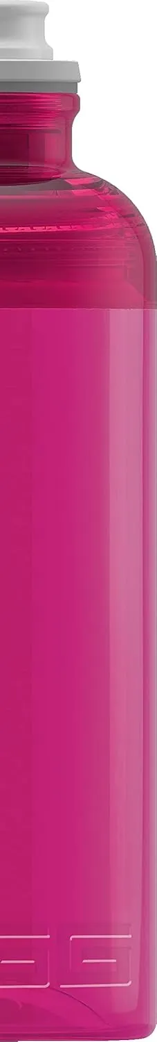 SIGG - Tritan Sports Water Bottle - Feel Berry - With Silicone Mouthpiece - Leakproof - Featherweight - Dishwasher Safe - BPA Free - Pink - 20 Oz