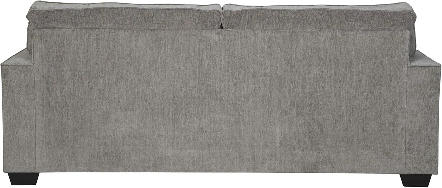 Signature Design by Ashley Altari Modern Sofa with 2 Accent Pillows, Light Gray