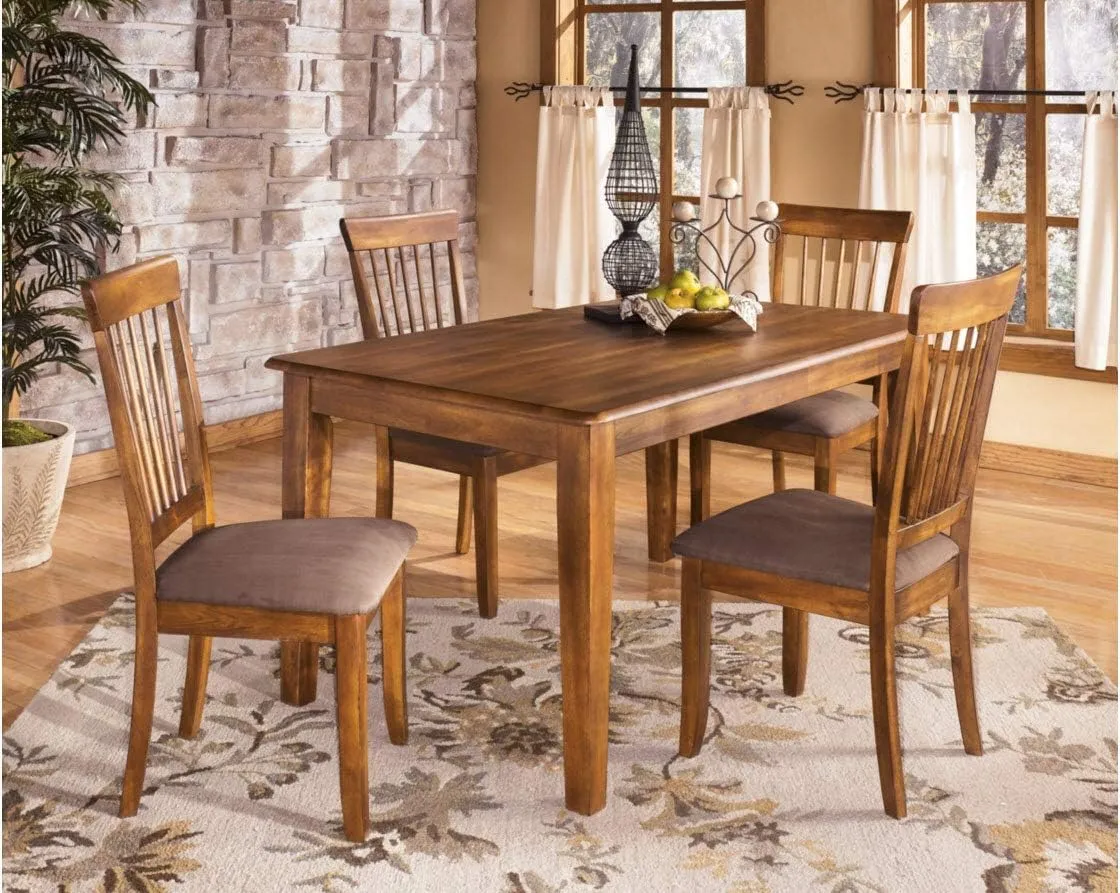 Signature Design by Ashley D199-01 Dining-Chair, 2 count, Light Brown