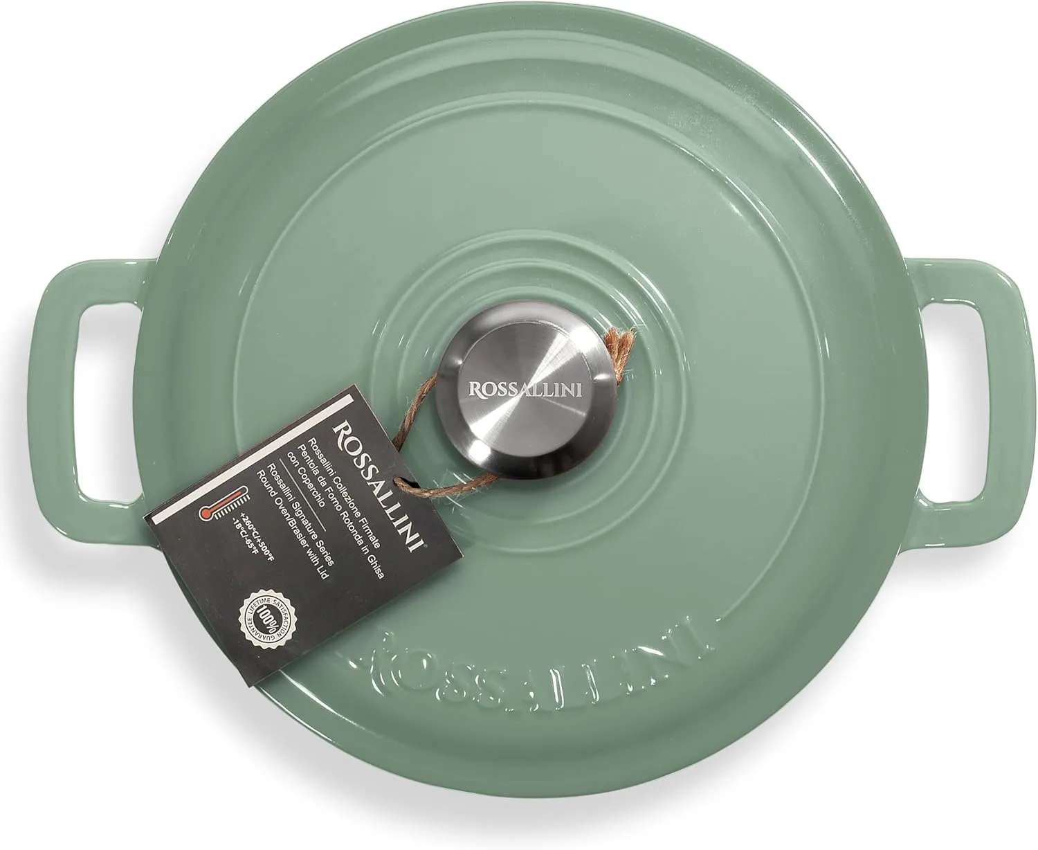 Signature Enameled Cast Iron Braiser, Non-Stick Serving Pot with Tight Fitting Lid for Perfect Roasting, Baking, Sauteing, Searing, and Pan Frying | 1.5Q (1.4L) - Sage