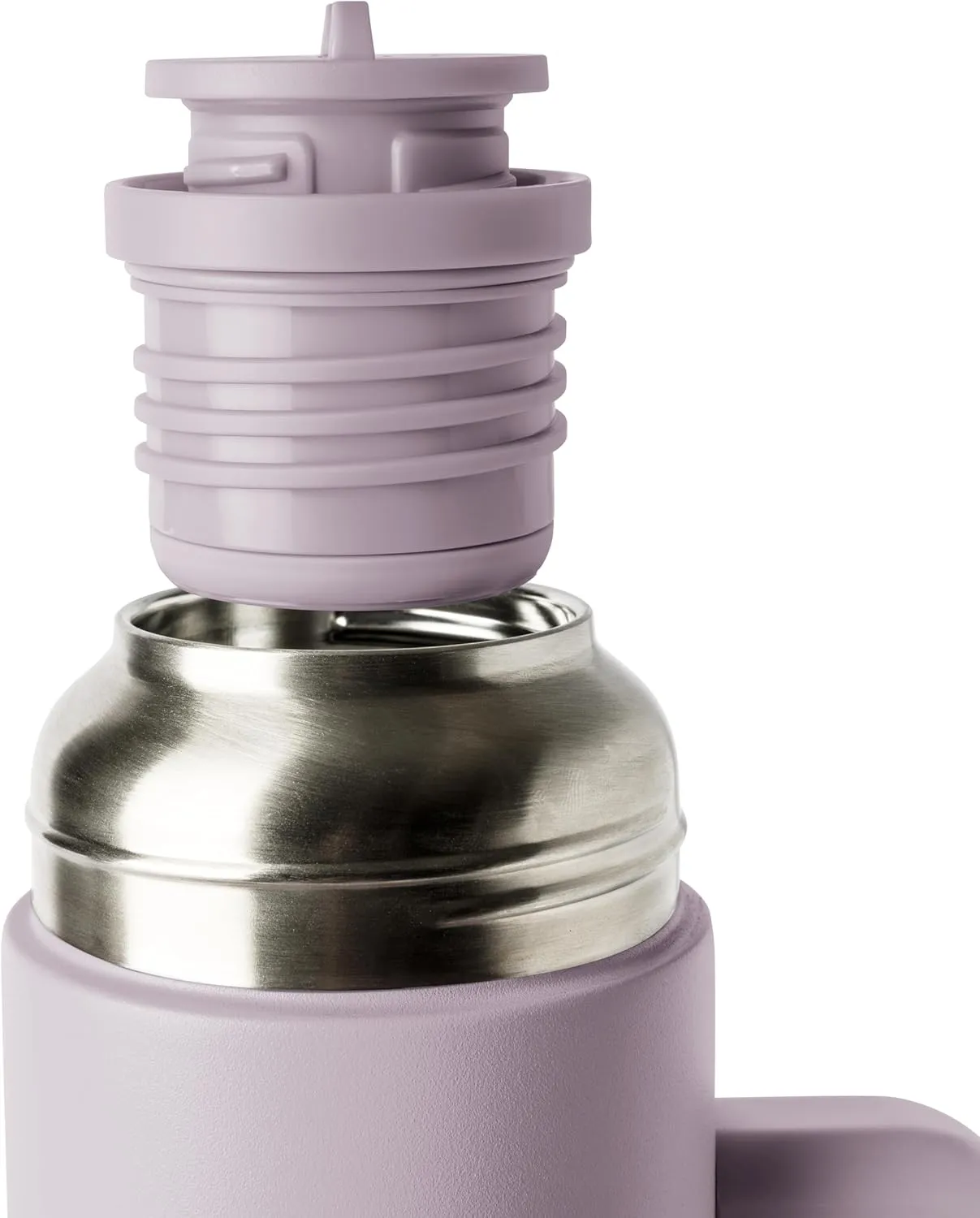 Simple Modern 36oz Insulated Hot Beverage Bottle with 2 Mugs | Travel Coffee Thermos for Hot Drinks | Twist and Pour Top | Commute, Travel, and Picnic Friendly | Roam Collection | Lavender Mist