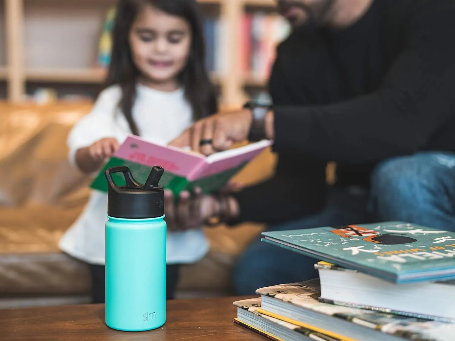 Simple Modern Summit Insulated Water Bottle with Straw Lid 1 Liter Reusable Wide Mouth Stainless Steel Flask Thermos, 32oz (945ml), Twilight