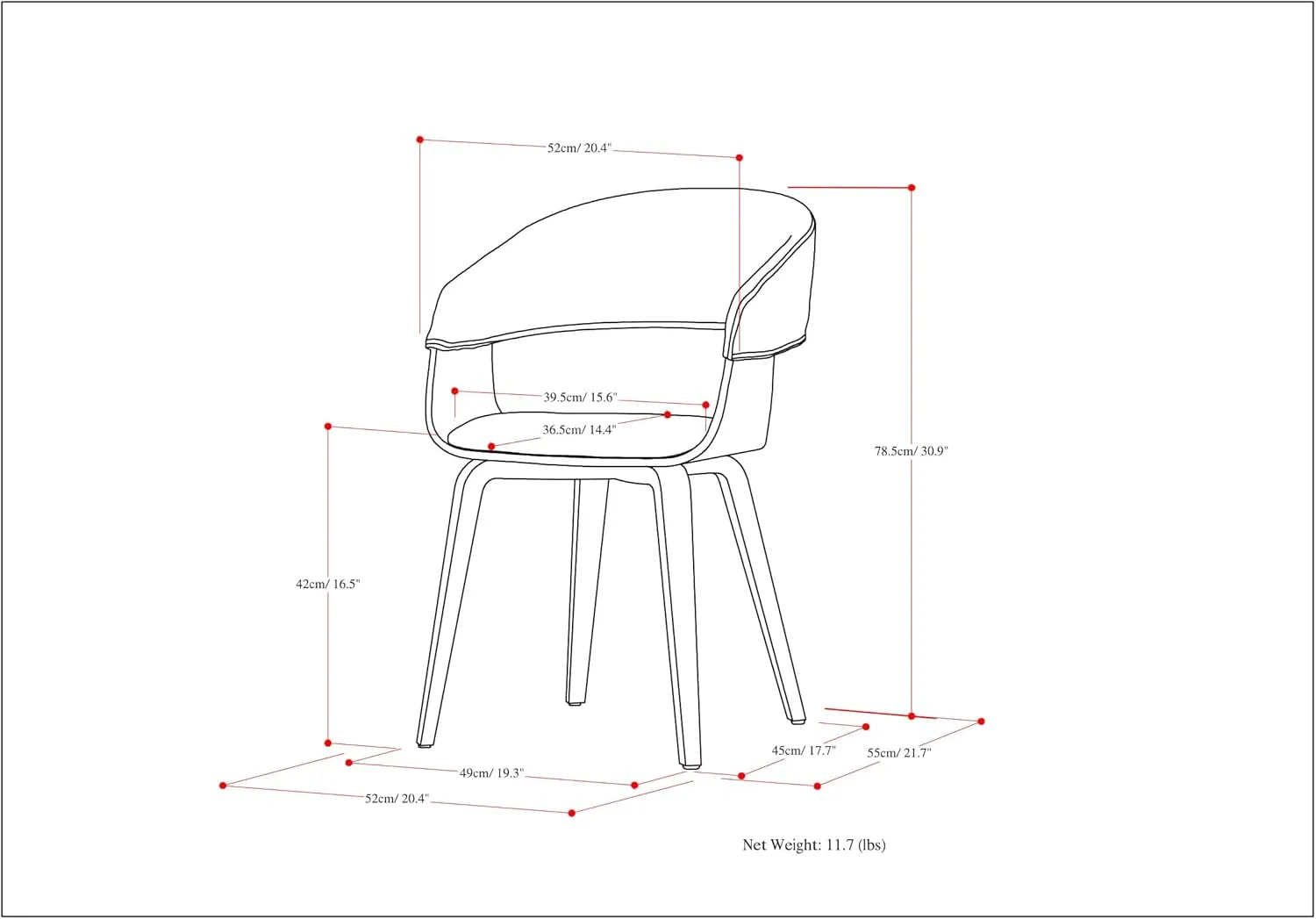 SIMPLIHOME Lowell Dining Chairs - Upholstered Walnut Finish Bentwood Frame and Linen-Style Fabric Kitchen Chair in Blue, Modern Dining Room Seating with Curved Back and Padded Seat