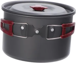 Single Pot Set Aluminum Alloy Camping Cooking Essentials Outdoor Cooking Pot Portable Camping Cookware