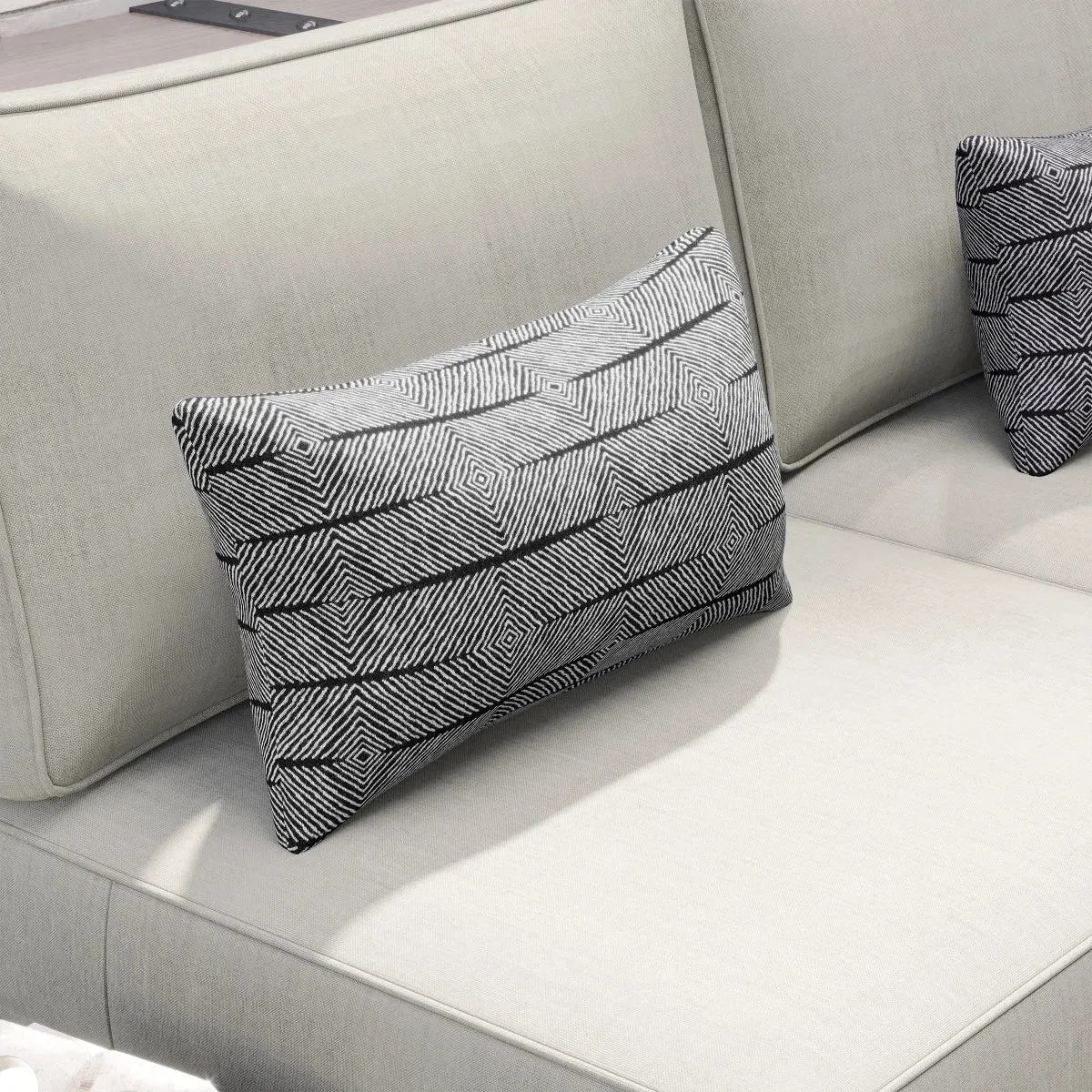 Sirio Colonial 5-piece Modular Seating Set, Gray