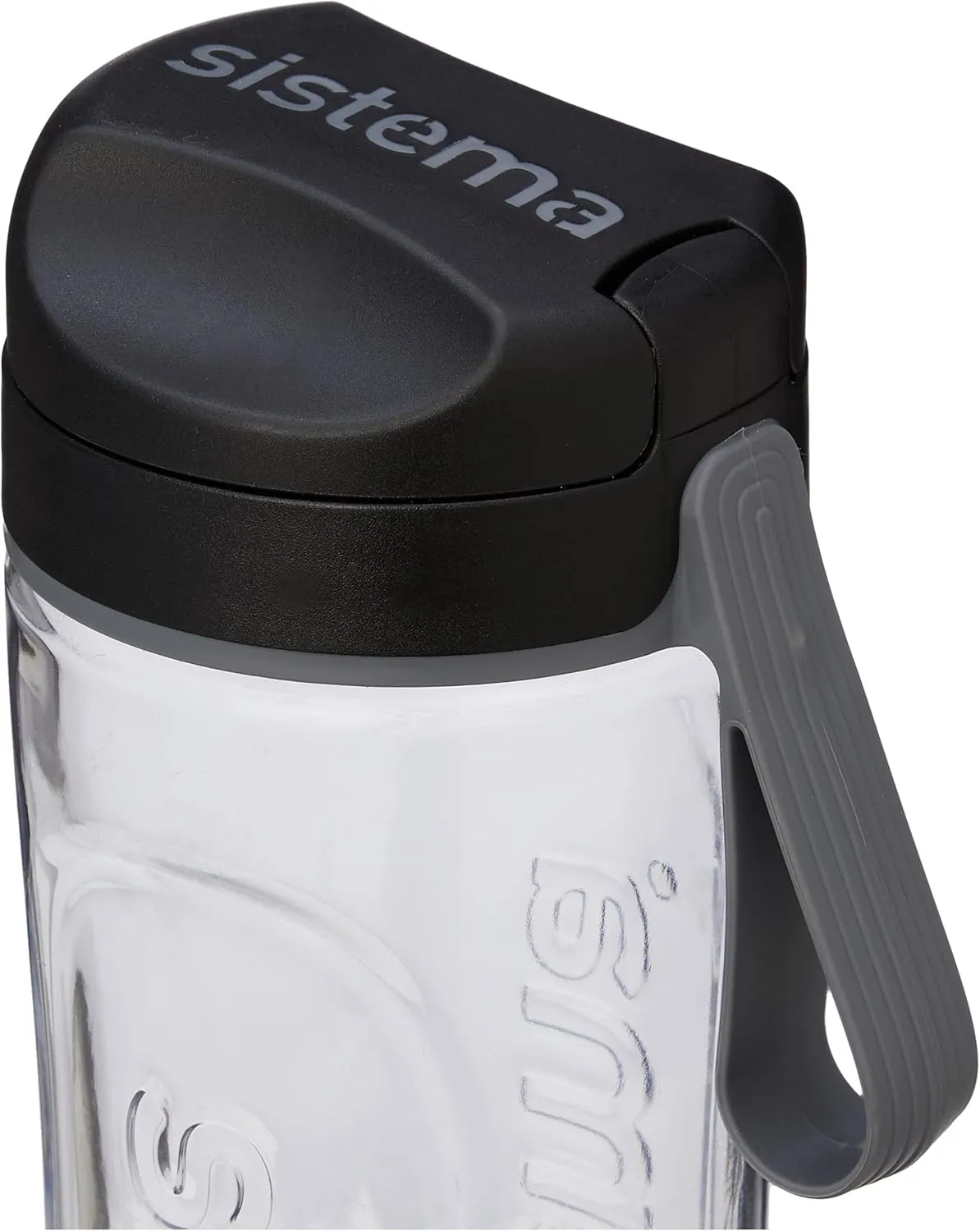 Sistema Hydrate Collection Water Bottle, 20.3 oz./0.6 L, Clear/Black
