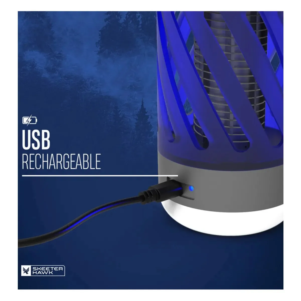 Skeeter Hawk Rechargeable Personal Bug Zapper / Lantern