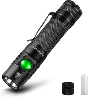sofirn SC31 Pro Rechargeable EDC Flashlight, Super Bright 2000 Lumens Pocket Flashlight with SST40 6500K LED, Andruril 2 UI, Water Resistant LED Light with Diffuser Magnetic Tail Cap, for Camping
