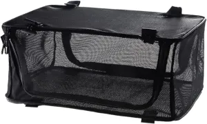 Sosoport Outdoor Cooking Utensil Bag Camping Tableware Storage Mesh Bag Foldable Picnic Organizer Compact Storage