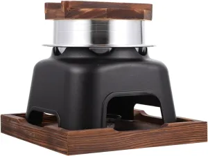 Sosoport Portable Outdoor Camping Cookware Japanese Style Rice Pot Picnic Cooking Utensils Non-Stick Ceramic Efficient Heat Distribution Easy Cleaning