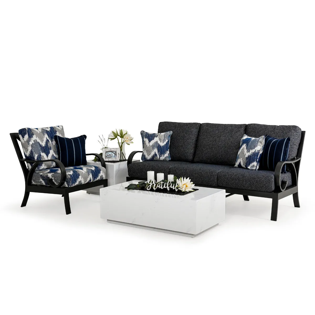 St. Martin Outdoor Aluminum Club Chair