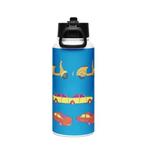 Stainless steel water bottle with a straw lid - For Kids