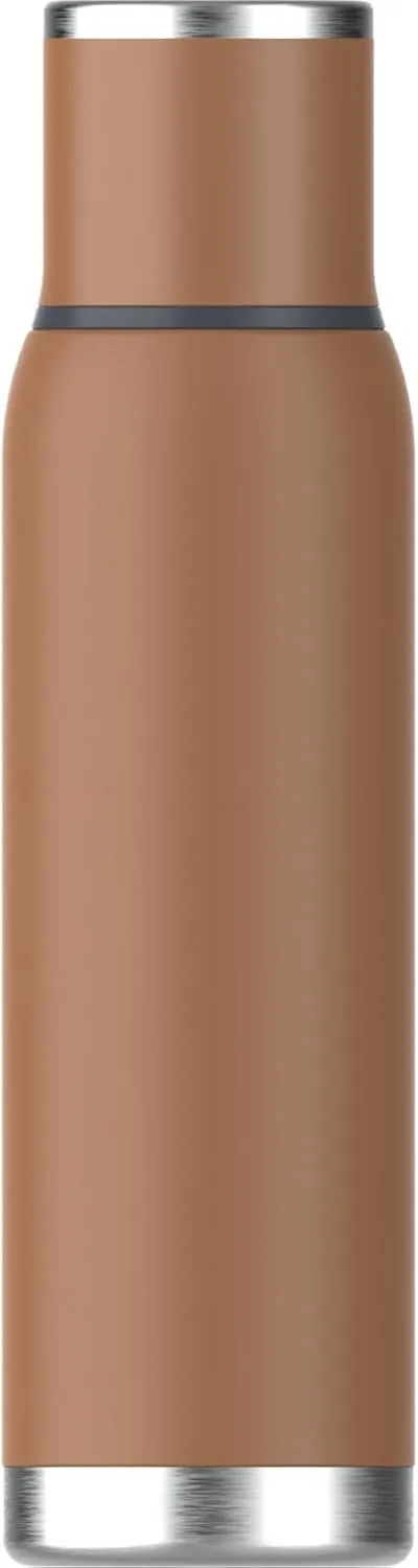 Stanley Adventure-To-Go Vacuum Bottle 1.4 qt | Wide Mouth with Leakproof Cup Lid | Keep Drinks Hot or Cold | Packable for Travel | Insulated Stainless Steel Thermos | BPA-Free | Toast