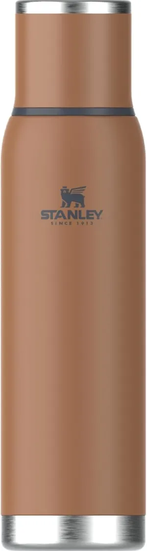 Stanley Adventure-To-Go Vacuum Bottle 1.4 qt | Wide Mouth with Leakproof Cup Lid | Keep Drinks Hot or Cold | Packable for Travel | Insulated Stainless Steel Thermos | BPA-Free | Toast