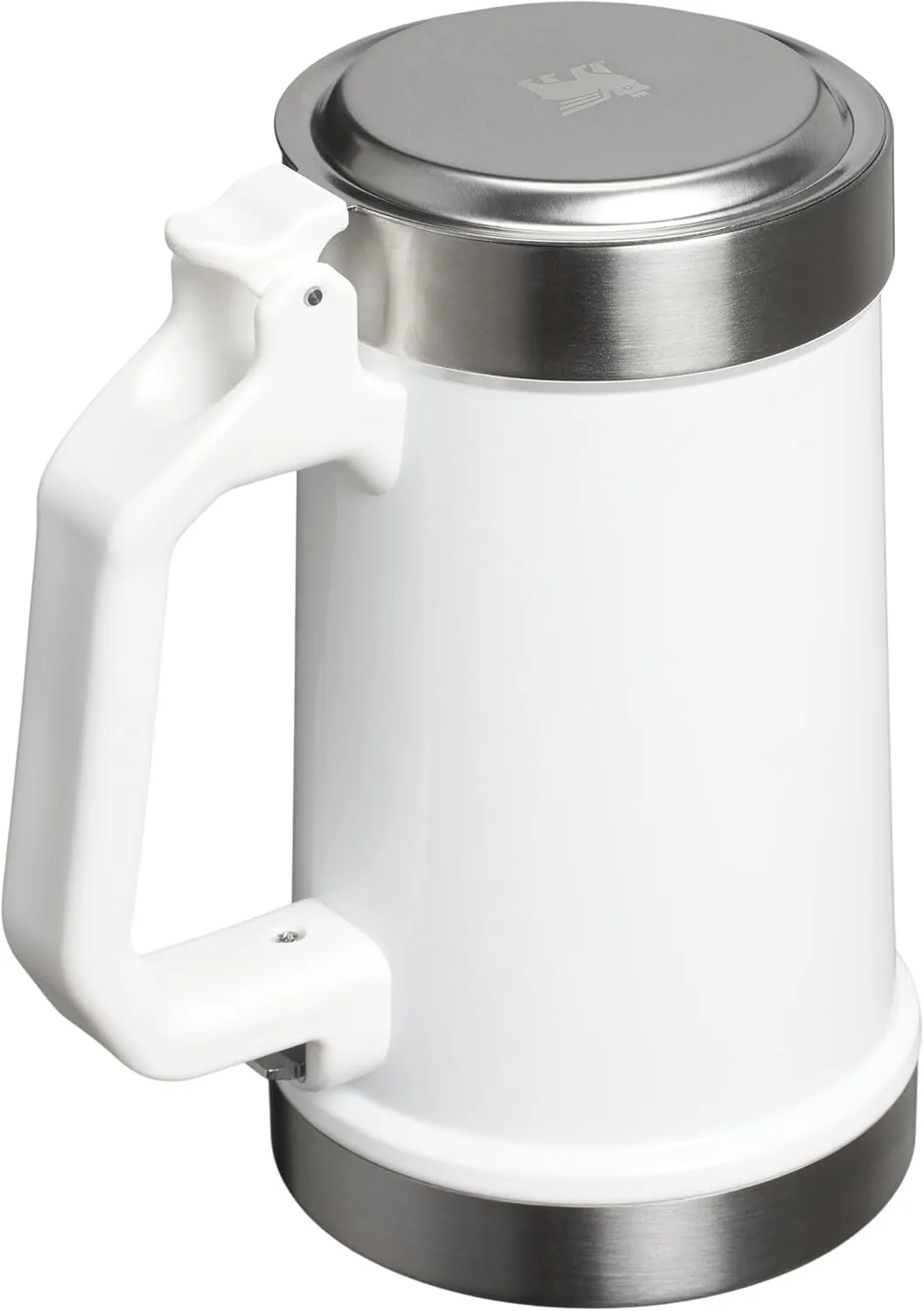 Stanley Classic Bottle Opener Beer Stein 24 oz | Flip Up Lid and Heavy Duty Handle with Built In Bottle Opener | Insulated Stainless Steel Beer Mug | BPA-Free | Cream Gloss