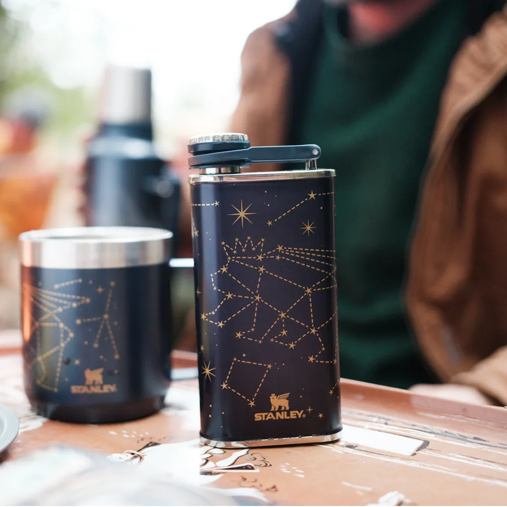 Stanley Classic Easy Fill 8oz Wide Mouth Flask - Stargazing