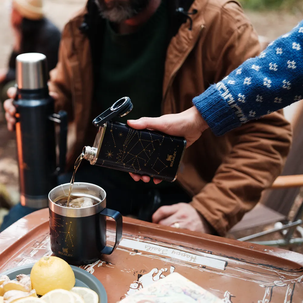 Stanley Classic Easy Fill 8oz Wide Mouth Flask - Stargazing