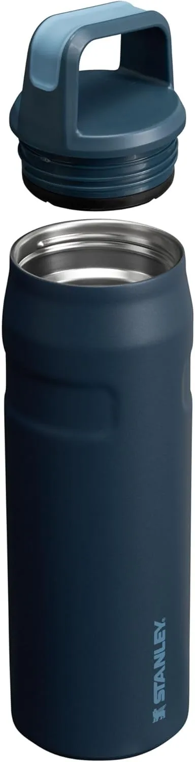Stanley IceFlow Cap and Carry Water Bottle | Wide Mouth Twist Lid | Lightweight & Leakproof for Travel & Sports | Insulated Stainless Steel | BPA-Free