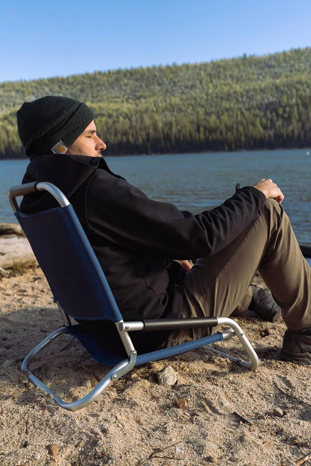 Stansport Aluminum Beach Chair Blue G-6-50