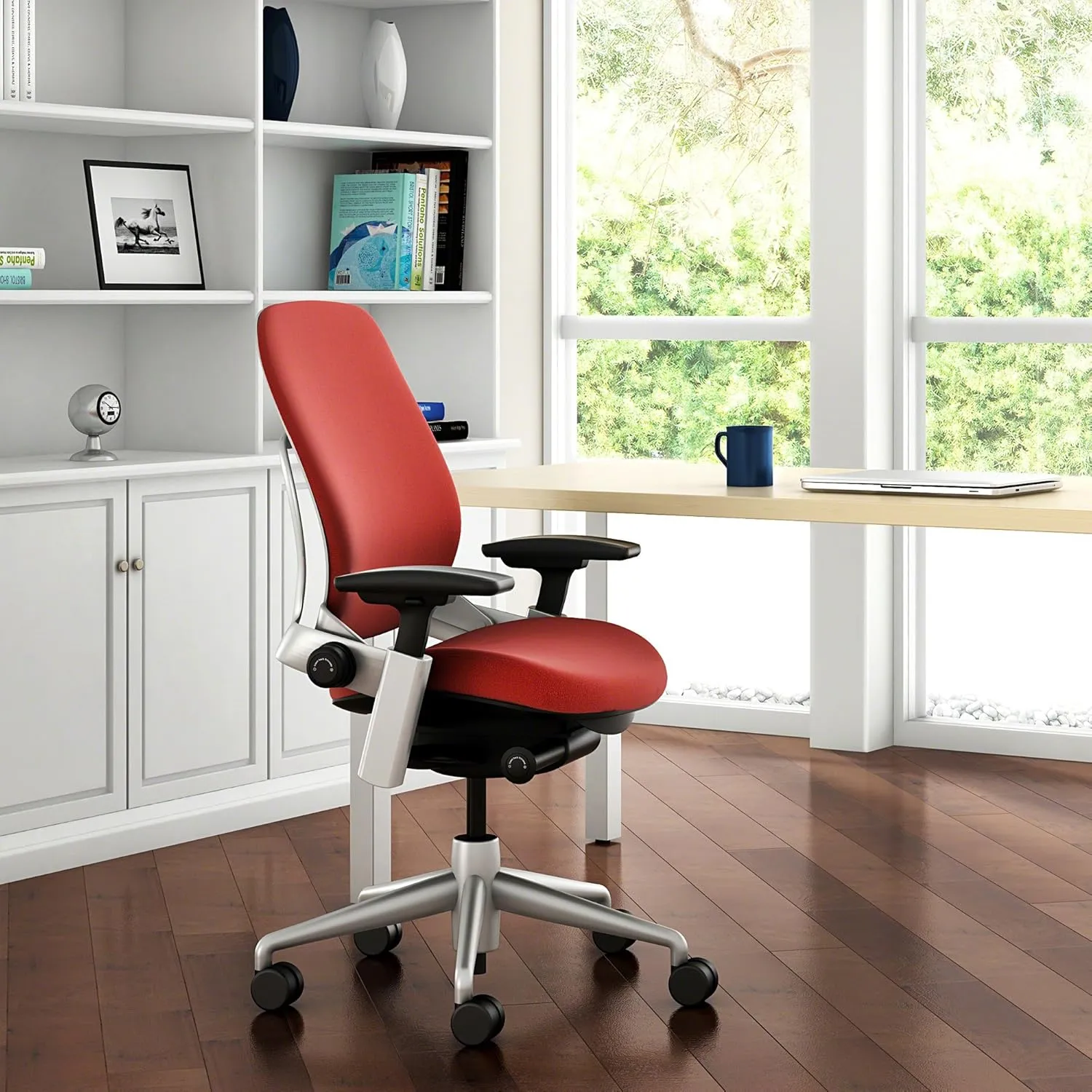 Steelcase Leap Chair, Grey Fabric -