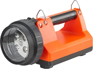 Streamlight 45811 E-Flood FireBox 1500-Lumen 4700 Candela Rechargeable Flood Beam Lantern with Dual Rear LEDs, AC/DC Charging, Heavy Duty Shoulder Strap, and Mounting Rack, Orange