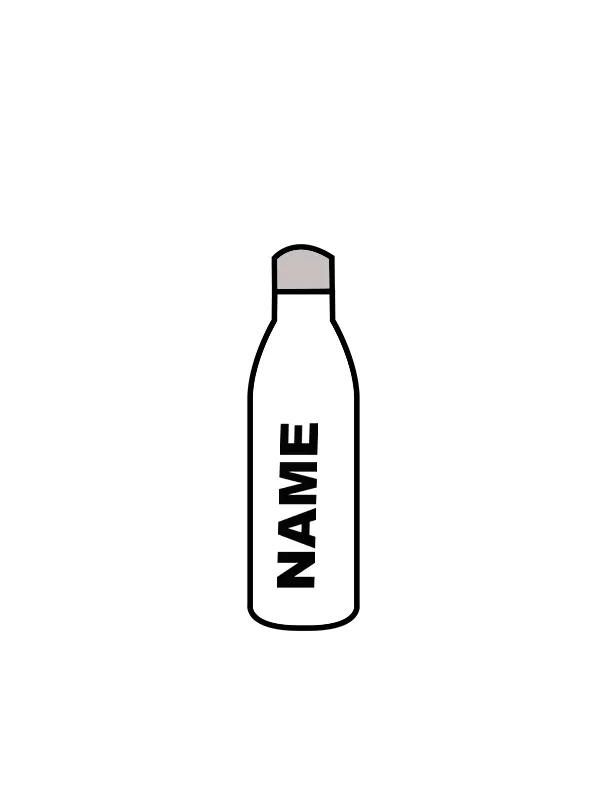 STUDIO 11 - WATER BOTTLE WHITE (IN-STOCK)